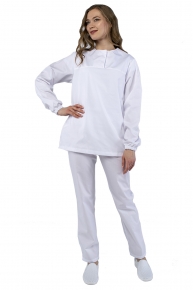 Женский костюм ХАССП-Стандарт (ткань Оптима, 160), белый