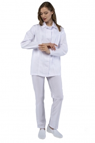 Женский костюм ХАССП-Премиум (ткань Салюс, 210), белый