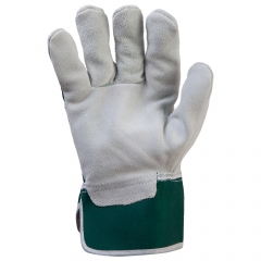 JSL201 Комбинированные перчатки из кожи и хлопк