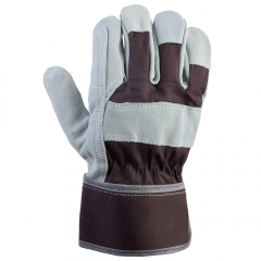 JSL301 Комбинированные перчатки из кожи и хлопка