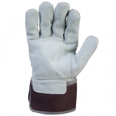 JSL301 Комбинированные перчатки из кожи и хлопка